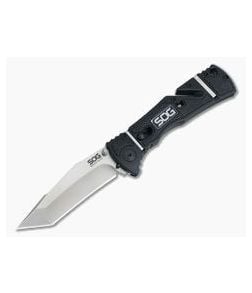 SOG Trident Elite Tanto Satin AUS-8 Black GRN Piston Lock Assisted Folder TF103-BX - SOG-TF103-BX 1