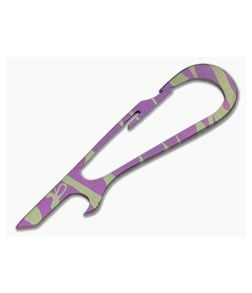 SK Knives Large DeCAPitator Purple/Bronze Titanium Bottle Opener - CU-TIDCP23 1