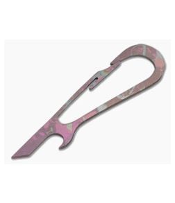 SK Knives Large DeCAPitator Pink/Grey Titanium Bottle Opener - CU-TIDCP29 1
