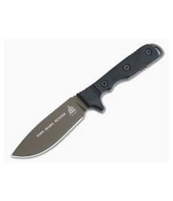 TOPS Knives Idaho Hunter Fixed Blade Black Micarta Handles Midnight Bronze Cerakote Drop Point TIH-03 - TP-TIH-03 1