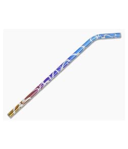 Steven Kelly Titanium Drinking Straw Long Bent Rainbow Splatter - CU-TISTRAW41 1
