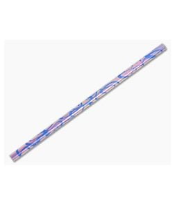 Steven Kelly Titanium Drinking Straw Long Pink/Blue Splatter - CU-TISTRAW45 1