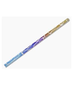 Steven Kelly Titanium Drinking Straw Long Rainbow Splatter - CU-TISTRAW46 1