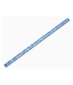 Steven Kelly Titanium Drinking Straw Long Blue Splatter - CU-TISTRAW49 1