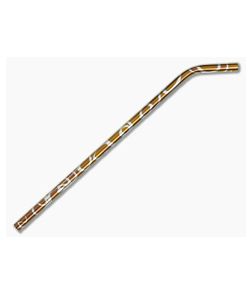 Steve Kelly Titanium Drinking Straw Bent Bronze Swirl - CU-TISTRAW57 1