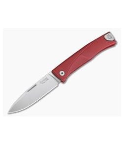 LionSteel Thrill Integral Red Aluminum Slip Joint H.WAYL Hidden Clip M390 TL-A-RS - LS-TL-A-RS 1