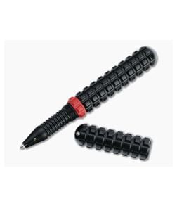 Audacious Concept Tenax Pen Red Ring Black Aluminum EDC Ink Pen TNX-ALU-RED - AC-TNX-ALU-RED 1