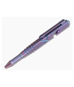 WE Knives TP-02A Purple Titanium Bolt Action Ink Pen - WE-TP-02A 1