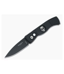 Protech TR-2 Skull Black DLC Magnacut Auto - PT-TR-2-SKULL 1
