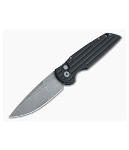 Protech Tactical Response 3 Grooved GPK Exclusive Acid Wash 154CM Black Automatic TR-3-AW - PT-TR-3-AW 1