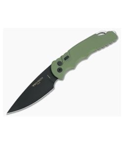 Protech Tactical Response 4 Limited Black DLC CPM-D2 Green Aluminum Automatic TR-4.3 - PT-TR-4.3-D2-GREEN 1