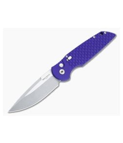 Protech Tactical Response 3 Purple Fish Scale Aluminum Handles Stonewash 154CM Drop Point TR-3-X1-PURPLE - PT-TR-3-X1-PURPLE 1