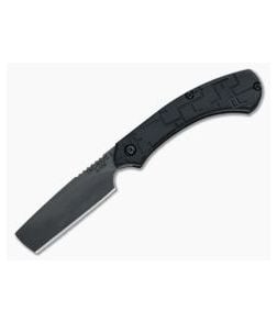 TOPS Tac-Raze Straight Razor Black G10 Friction Folding Knife TRAZ-03 - TP-TRAZ-03 1