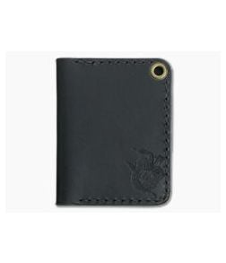 Hitch & Timber Trucker's Hitch Black Leather Fold-Over EDC Utility Wallet - HT-TRUCKERSHITCH-BK 1