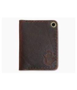 Hitch & Timber Trucker's Hitch Brown Nut Leather Fold-Over EDC Utility Wallet - HT-TRUCKERSHITCH-BN 1