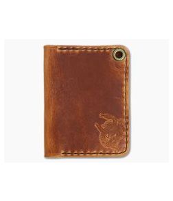 Hitch & Timber Trucker's Hitch English Tan Leather Fold-Over EDC Utility Wallet - HT-TRUCKERSHITCH-ET 1