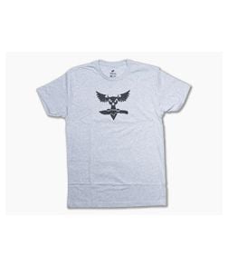 Audacious Concept Knife Division Logo 100% Cotton Gray T-Shirt Medium - AC-TSHIRT-LOGO-GRY-M 1