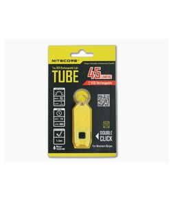 NiteCore Tube USB Rechargebale Keychain Light Lemon Yellow - NC-TUBEL 1