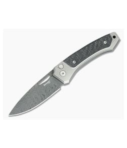 LionSteel Twain Gray Titanium & Damascus - LS-TW-D-GY 1