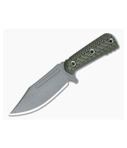 RMJ Tactical UCAP Dirty Olive G10 Nitro-V Stainless Steel Utility Fixed Blade - RMJ-UCAP-DO-01 1