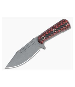 RMJ Tactical UCAP Tungsten Gray Magnacut Black Widow G10 Utility Fixed Blade - RMJ-UCAP-MC-BW 1