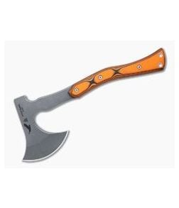 TOPS Knives Ucon Hawk Tumbled 1095 Orange/Black SureTouch G10 Camp Hatchet UHK-01 - TP-UHK-01 1