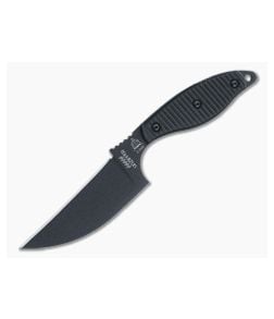 TOPS Knives Unzipper 1095 Black G10 Reverse Edge Pikal Fixed Blade UNZ-01 - TP-UNZ-01 1