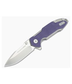 Viper Storm Satin M390 Purple G10 Flipper Hinderer M.B.S. V5954GP - VK-V5954GP 1