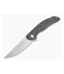 Viper x Anso Orso 2 Flipper Stonewashed LO-QPM 20-4 Carbon Fiber Titanium Folder V5998FC - VK-V5998FC 1