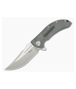 Reate Knives Valhalla Hollowed Titanium Frame Lock Flipper Satin RWL34 - RK-VALHALLA-03 1