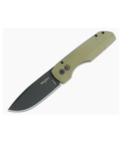 Protech Vero Synapse Green Micarta Black DLC - PT-VERO1213-GRN-MIC 1