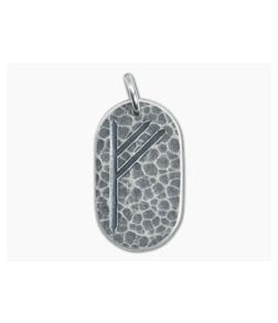 Shire Post Mint Fehu Silver Rune Pendant - SPM-RUNE-FEHU-SV-P 1