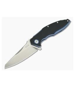 MKM Mikita Burnley Raut M390 Blue Titanium Frame Lock Flipper Black G10 VP01-GB-BK - MKM-VP01-GB-BK 1