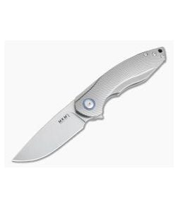 MKM Mikita Voxnaes Timavo Liner Lock Flipper Sandblast Milled Titanium M390 VP02-T3 - MKM-VP02-T3 1