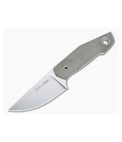 Viper Vox Koi Stonewashed N690 Green Canvas Micarta Fixed Blade VT4009CV - VK-VT4009CV 1
