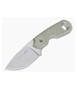 Viper Berus 1 Rumici Drop Point Stonewashed M390 Green Canvas Micarta Fixed Blade VT4012CG - VK-VT4012CG 1