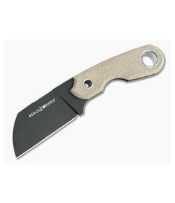 Viper Berus 2 Rumici Sheepsfoot PVD M390 Natural Canvas Micarta Fixed Blade VT4014DCN - VK-VT4014DCN 1