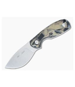 Viper Knives Vox Lille 1 Stonewashed Elmax Tan Burl G10 Fixed Blade VT4022GBU - VK-VT4022GBU 1