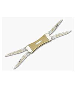 Fight'n Rooster Four Blade Dogbone Muskrat Waterfall Celluloid - FR-VX004 1