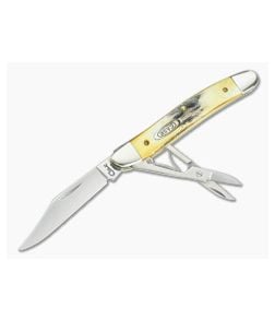 Case 1995 Stag Jack Knife with Scissors - CA-VX027 1