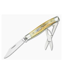 Case 1995 Stag Pen Knife with Scissors - CA-VX032 1