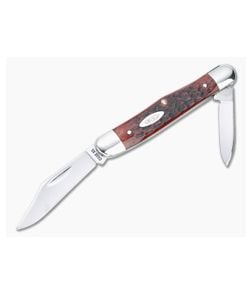 Case Vintage 1973 7-Dot Half Whittler Red Bone Slip Joint - CA-VX190 1