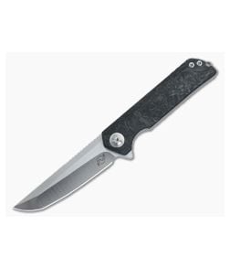 Liong Mah Design Warrior 2 Marble Carbon Fiber Flipper - LMD-WRTWO 1