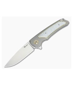 Reate Knives Wave Titanium Frame Lock M390 Flipper - RK-WAVE 1