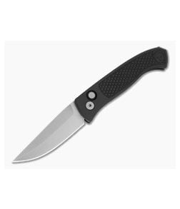 Protech Brend Classic Black Diamond Textured Aluminum MagnaCut Stonewash Automatic Knife (3.35" Blade) WB1105 - PT-WB1105 1