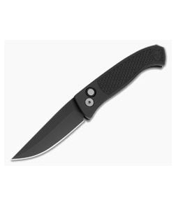 Protech Brend Classic Black Diamond Textured Aluminum MagnaCut Black DLC Automatic Knife (3.35" Blade) WB1106 - PT-WB1106 1