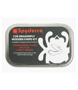 Spyderco Wooden Kit C28 Dragonfly Folder WDKIT1 - SP-WDKIT1 1