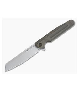 WE Knives Reiver Cleaver Flipper LTD Blasted S35VN Bronze Titanium Folder WE16020-3 - WE-WE16020-3 1