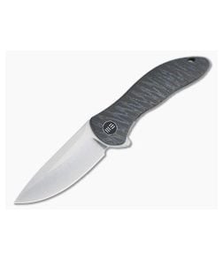 WE Knives Synergy2v2 Drop Point Flipper Stonewashed 20CV Integral Flamed Titanium Folder WE18046D-2 - WE-WE18046D-2 1