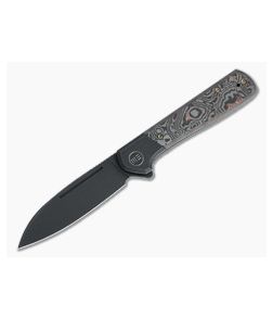 WE Knives Soothsayer Flipper Black Stonewashed 20CV Copper Foil Carbon Fiber Folder WE20050-2 - WE-WE20050-2 1